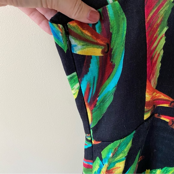 Farm Rio Preta Banana Linen Mini Dress - Picture 7 of 8